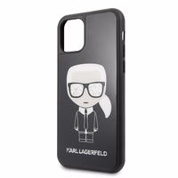 KARL LAGERFELD KLHCN58DLFKBK IPHONE 11 PRO must Kõva ümbris ICONIC KARL GLITTER