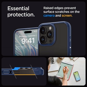 Spigen Чехол Ultra Hybrid для iPhone 16 Pro Max тёмно-синий