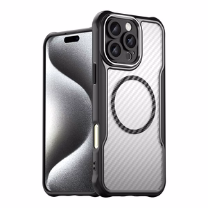 Силиконовый чехол Leading Series MagSafe для iPhone 16 Pro - чёрный