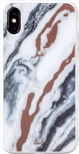 Laut MINERAL GLASS ümbris seadmele iPhone XS Max, mineraalvalge