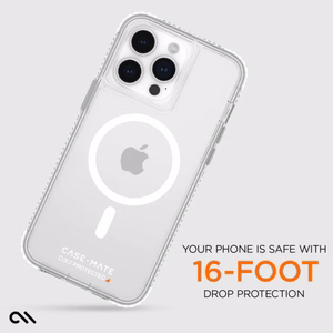 Case-Mate Ultra Tough+ D3O MagSafe ümbris seadmele iPhone 15 Pro Max, läbipaistev