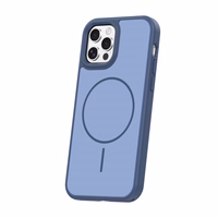 Frame Thin Mag ümbris for iPhone 12 / 12 Pro 6,1" tumesinine