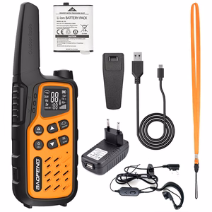 Baofeng BF-T25E raadiosaatjate komplekt, 2 tk, oranžid