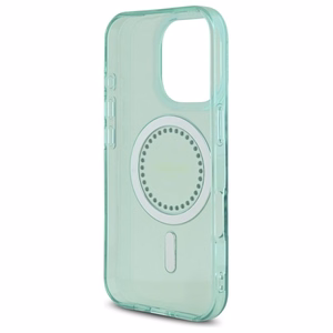 Guess IML Rhinestones MagSafe iPhone 16 Pro Max Ümbris - Roheline