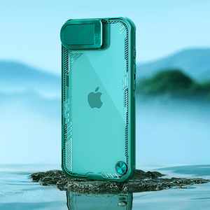 Nillkin Iceblade Prop Ümbris with Lens Cover and Stand jaoks iPhone 16e - Roheline