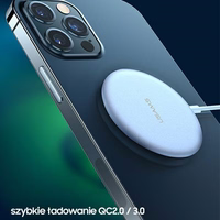 USAMS Juhtmevaba laadija US-CD160 magneticW2 15W alumiiniumist iPhone 12 series hõbedane CD160DZ01