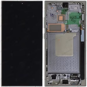 LCD ekraan Samsung S928 S24 Ultra puuteekraani ja raamiga Titanium Grey/Orange/Violet originaal (kasutatud Grade A)