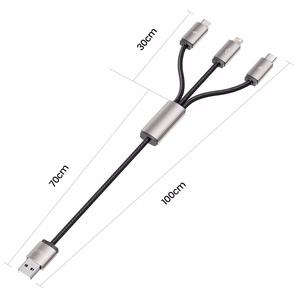 Tech-Protect UltraBoost 3in1 USB-A - Lightning / USB-C / micro USB 3.5A kaabel 1m - hall