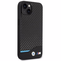 Ümbris BMW BMHCP14S22NBCK iPhone 14 6.1 "must / must Leather Carbon
