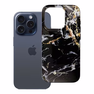 Ümbris jaoks iPhone 15 PRO Forcell F-Protect Mirage compatibl with Magsafe Military Drop-Test must marble