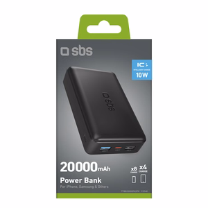 Powerbank Puro Fast 20000 mAh 2x USB-A + 1x USB-C - must