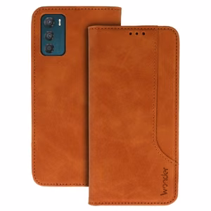 Wonder Prime Ümbris jaoks Motorola Moto G42 brown