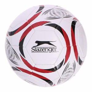 Slazenger 32 paneeliga treeningjalgpall, suurus 5, valge ja punane