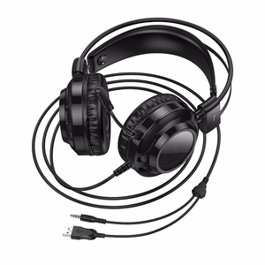 HOCO wire kõrvaklapid USB A + Jack 3,5 mm with microphone gaming W110 2 m must