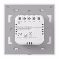 Nutikas WiFi Touch Seina Lüliti Sonoff TX T5 3C (3-channel)