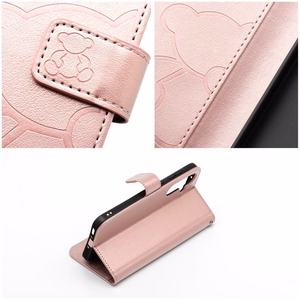 MEZZO Book ümbris jaoks SAMSUNG A16 5G teddy bear rose kuldne
