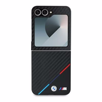 BMW Carbon Tricolor Ümbris jaoks Samsung Galaxy Z Flip 6 - Must