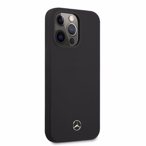 Чехол Mercedes Silicone Line MagSafe для iPhone 13 Pro / iPhone 13 — чёрный