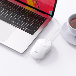 Juhtmega hiir Hoco USB A 1600 dpi GM13 valge