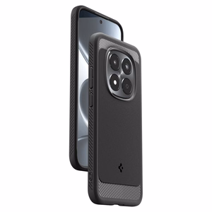Spigen Rugged Armor ümbris Xiaomi Redmi Note 15 Pro 5G jaoks - must