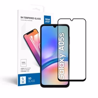 Karastatud klaas to Samsung Galaxy A05s (full glue / Ümbris friendly) sinine Star 5D must