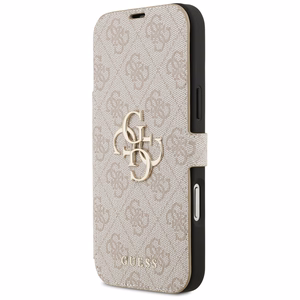 Guess Book 4G Metal Logo Ümbris jaoks iPhone 17 Pro Max - Roosa