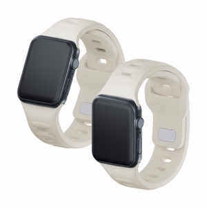 3mk silikoonrihm Apple Watchile, 42/44/45/46/49 mm, Nude, suur suurus