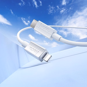 Кабель USB C to Lightning Hoco PD 27W 1 м X107 белый