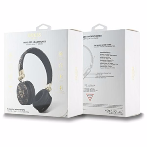 Guess Bluetooth ENC GUBH70E4PTMK on-ear headphones black/black 4G Triangle Round Shape