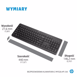 HP 230 juhtmevaba hiir + klaviatuur komplekt (EN)