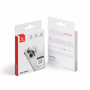 Crong Lens Shield kaamera objektiivide klaaskaitse seadmele iPhone 16 Pro / 16 Pro Max / 15 Pro / 15 Pro Max