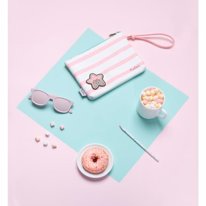 Pusheen Rose Collection kosmeetikakott, 23 × 16,5 × 2,5 cm