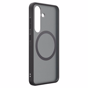 Spigen Capella GP-FPS931PGBJW Silicone Ümbris with MagFit Magnetic Ring jaoks Samsung Galaxy S25 - must