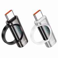 Adapter USB C to Lightning Hoco 3A 60W with display UA32A hõbedane