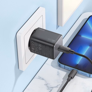 Phone Laadija Hoco USB C QC PD 20W + Kaabel USB C to Lightning N40 must