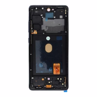 FixCell display LCD SAMSUNG S20 FE OLED with frame dark sinine