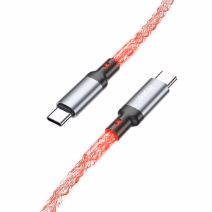 Kaabel USB C to USB C Hoco 3A 60W LED 1 m U112 hall