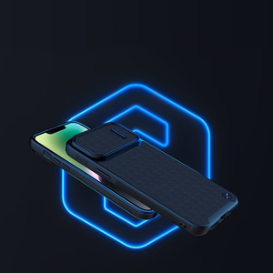 Nillkin Textured S Case iPhone 14 Plus soomustatud kate koos kaamerakattega, must