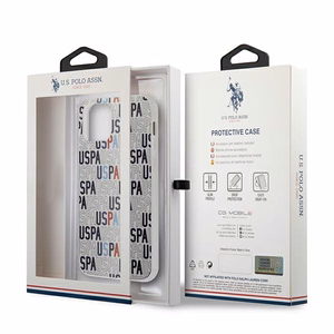 US Polo USHCP12MPCUSPA6 Logo Mania Collection ümbris seadmele iPhone 12 / 12 Pro 6.1", valge