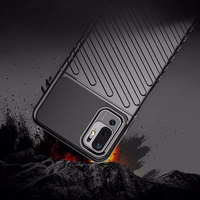 Thunder Case Paindlik ja vastupidav TPU ümbris Xiaomi Redmi Note 10 5G / Poco M3 Pro jaoks must