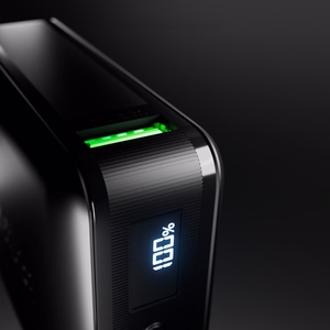 SBS HD 30W 10000mAh USB-C Akupank koos LCD Ekraan - must