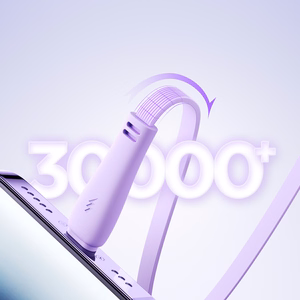 Joyroom Colorful Series S-A40 выдвижной кабель 3 в 1 USB-A - USB-C Lightning Micro USB 1м - фиолетовый