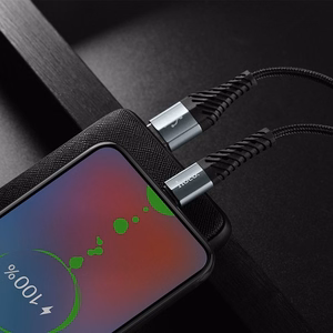 Кабель USB A на Micro USB Hoco 2,4A 1 m X38 черный