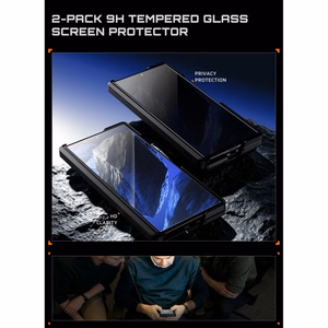 Supcase UB Aero MagSafe 2-osaline ümbrise ja privaatsusfiltriga ekraanikaitse komplekt Samsung Galaxy Z Fold 8 Ultra jaoks – must