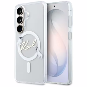 Karl Lagerfeld ümbris IML KC Script MagSafe Samsung Galaxy S26 Plus jaoks läbipaistev