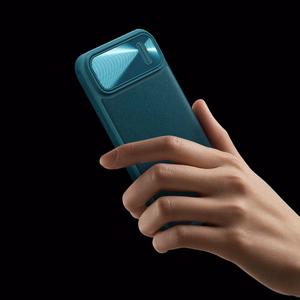 Nillkin CamShield Leather S Case iPhone 14 ümbris koos kaamerakattega must