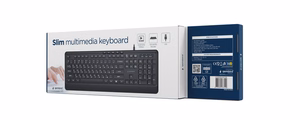 GEMBIRD KB-MCH-05-CYRL multimeedia klaviatuur USB, kirillitsa, must