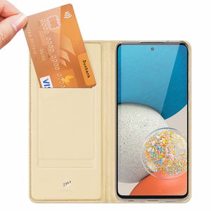 Dux Ducis Skin Pro Holster Cover Flip Cover for Samsung Galaxy A73 gold