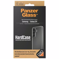 PanzerGlass HardCase with D3O® Bio and Military Grade certification jaoks Samsung Galaxy S24 - läbipaistev