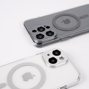 Moshi iGlaze MagSafe ümbris seadmele iPhone 15, läbipaistev Luna Silver detailidega